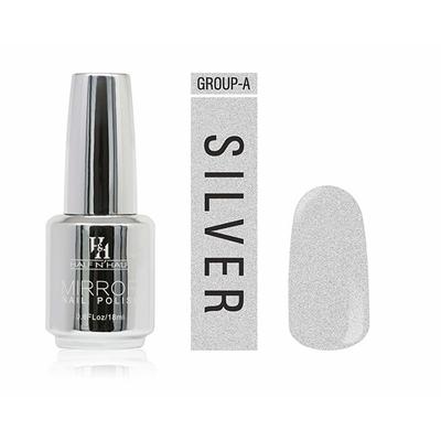 Half N Half Mirror Nail Polish,NP-06 A - Silver 18ml - Nail Polish