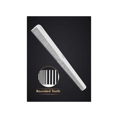 Vega Professional Barber Comb (Carbon Anti-Static White Line Hair Comb)(VPMCC-16) 1's - Hair Combs