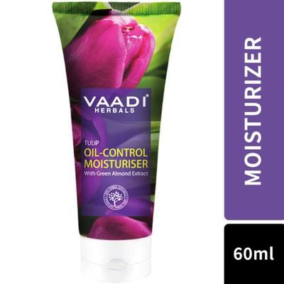 Vaadi Herbals Oil-Control Moisturiser - Tulip with Green Almond Extract 60 ml - Face Creams