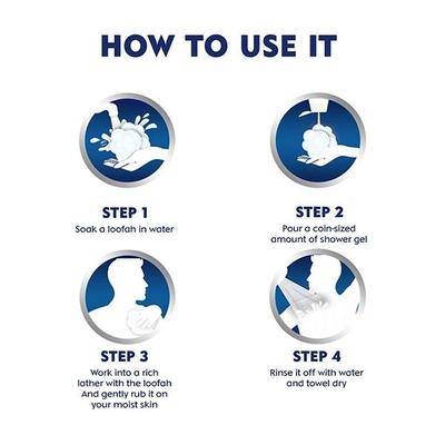 Nivea Men Pure Impact Purifying + Minerals 3In1 Shower Gel 500ml - Shower Gels & Body Wash