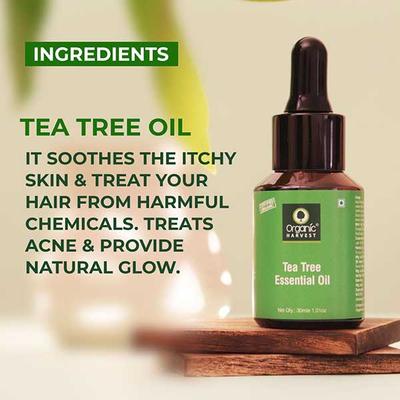 Organic Harvest Tea Tree Essential Oil 30 ml - Essential Oils