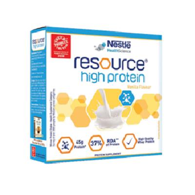 Nestle Resource High Protein Powder - Vanilla Flavour 200 gm (Refill Pack) - Protein Drink