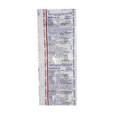 Inditel 20mg Tablet 10'S - Hypertension-Ang