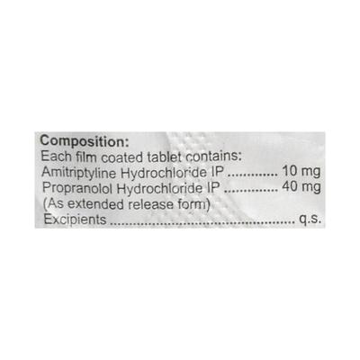 AMNURITE BETA ER 10/40 Tablet 10's - Migraine