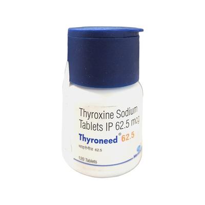 THYRONEED 62.5 Tablet 120's - Hypothyroidism