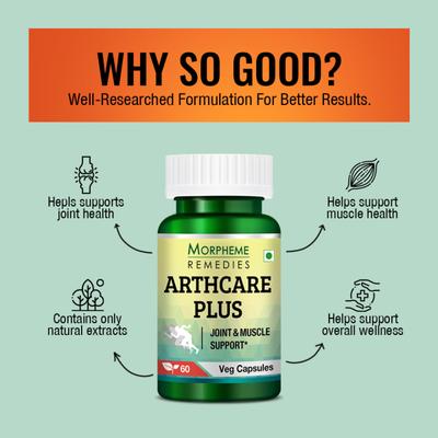 Morpheme Remedies Arthcare Plus Caps - 500mg Extract 60's - Vital Health