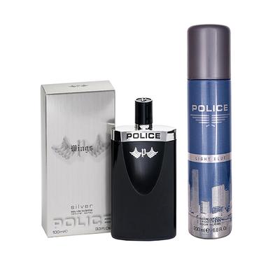 Police Silver Gift Set(Eau de Toilette 100ml + Deo200ml) 300 ml - Perfumes (Edt/Edp)