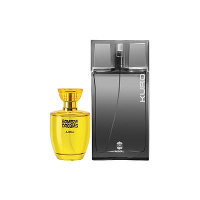 Ajmal Bombay Dreams EDP Floral Fruity Perfume And Kuro EDP Aromatic Spicy Perfume 190 ml - Perfumes (Edt/Edp)