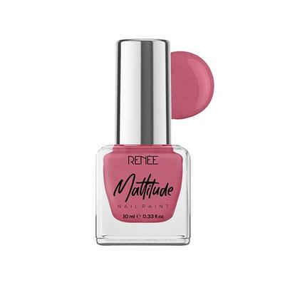 RENEE Mattitude Nail Paint - Royale Rose 10 ml - Nail Polish