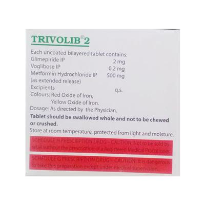 TRIVOLIB 2 Tablet 15's - Diabetes-Ant