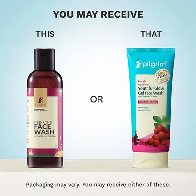 Pilgrim Red Vine Face Wash 100 ml - Face Wash & Cleansers