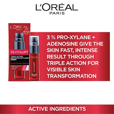L'Oreal Paris Revitalift Triple Action Renewing Anti-Aging serum 30 ml - Face Moisturizers