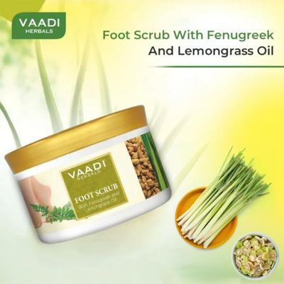 Vaadi Herbals Foot Scrub With Fenugreek And Lemongrass Oil 500 gm - Foot Scrubs