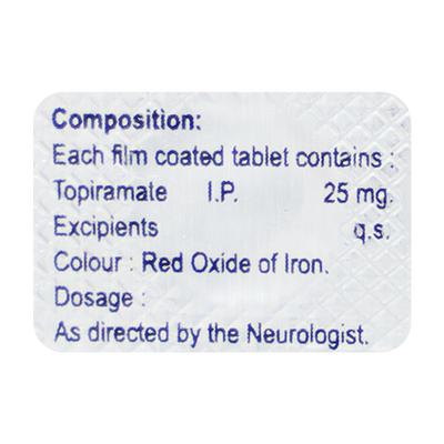 TOPATE 25MG TABLET 10'S - Epilepsy/Convulsion-Ant