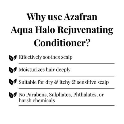 Azafran Organics Aqua Halo Rejuv Conditioner 50 gm - Straight Hair