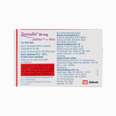 ZOMELIS 50mg Tablet 15's - Diabetes-Ant