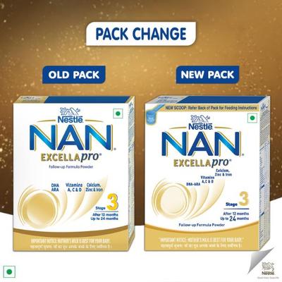 Nestle NAN Excellapro 3 (After 12 Months) Follow Up Formula Powder 400 gm - Baby And Infant Supplements