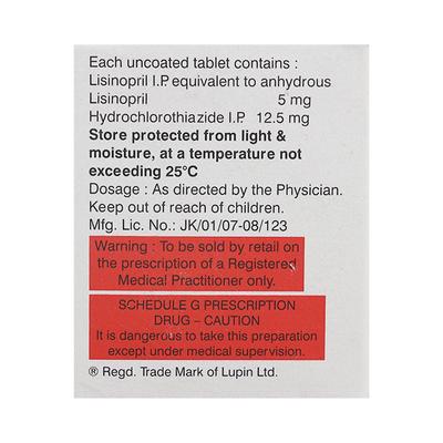 Lipril H Tablet 15'S - Hypertension-ACE
