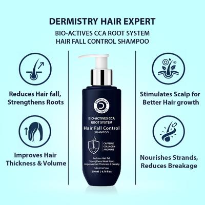 Dermistry Anti Hair Fall With Caffeine Collagen Arginine Shampoo 200 ml - Shampoos