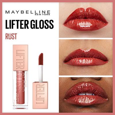 Maybelline New York Lifter Gloss, Hydrating Lip Gloss, Rust 5.4 ml - Lip Glosses