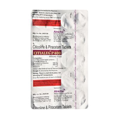 CITIALFA P 400 Tablet 10's - Nootropics And Neurotrophics
