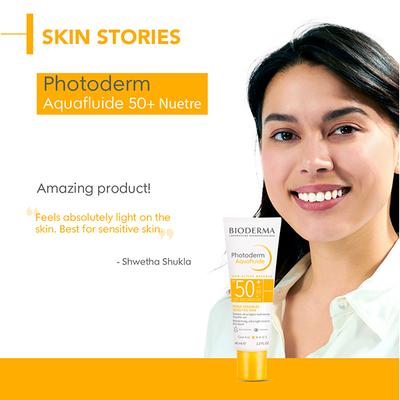 Bioderma Photoderm Aquafluide SPF 50+ PA++++ Invisible Sunscreen for All Skin Types, In Vivo Tested 40 ml - Face Sunscreen