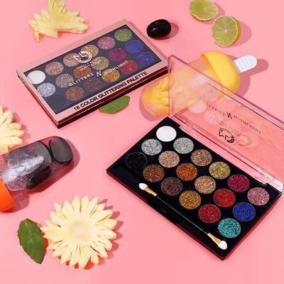 Matt Look Glitterz N Highlight 18 Colour Glittering Palette, 03 Unique Edition 18gm - Eye Shadow Palettes