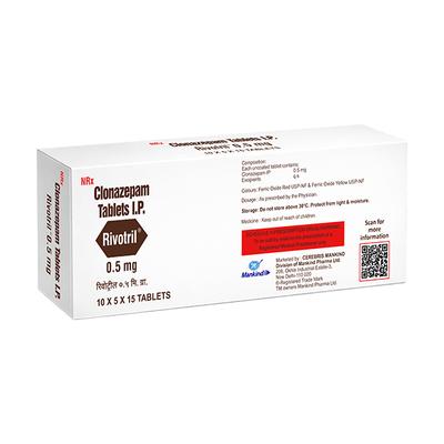 Rivotril 0.5mg Tablet 15'S - Anxiety-Anx