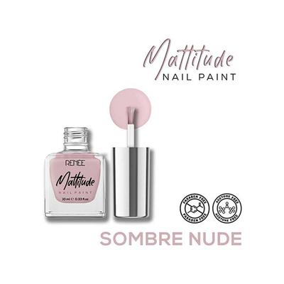 RENEE Mattitude Nail Paint - Sombre Nude 10 ml - Nail Polish