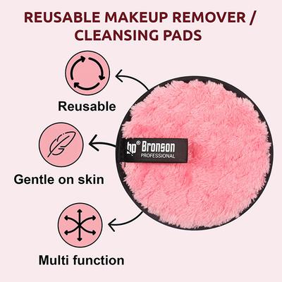 Bronson Professional Reusable Makeup Remover Cleansing Pads 1's - Make Up Removers