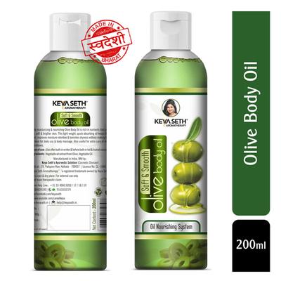 Keya Seth Aromatherapy Soft & Smooth Olive Body Oil 200 ml - Carrier Oils