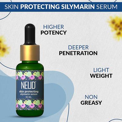 NEUD Skin Protecting Silymarin Serum With Witch Hazel, Provitamin B5 and Aquaxyl (30 ml X 2) 2's - Face Gels