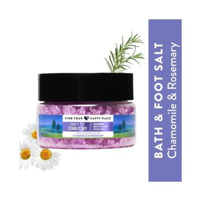 Find Your Happy Place Under The Starlit Sky Bath & Foot Soak Salt Chamomile & Rosemary 250 gm - Bath Salts