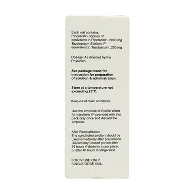 Pipzo 2.25gm Injection 1's - Bacterial Infections-Pen