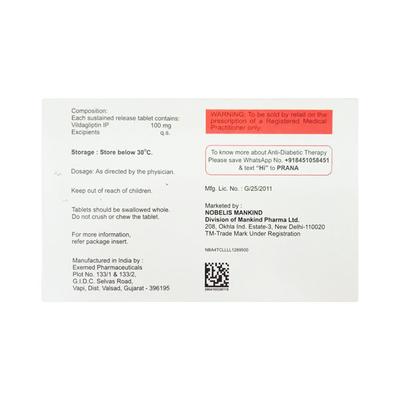 ZUKANORM 100 SR Tablet 15's - Diabetes-Ant