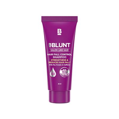 Bblunt Hair Fall Control Shampoo with Pea Protein and Caffeine for Stronger Hair 20 ml - Shampoos