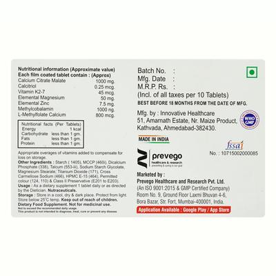 CALCIGIANT K2 7M Tablet 10's - Supplements-Cal