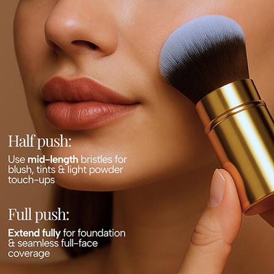 RAS Luxury Skincare GloBlend Retractable Makeup Brush 45 g - Face Brush