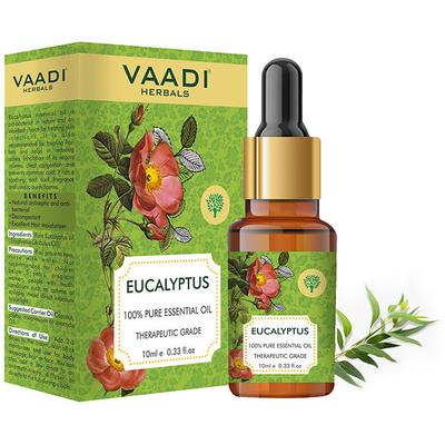 Eucalyptus Essential Oil - Prevents Hairfall, Acne, Soothing & Cool Fragrance - 100% Pure Therapeutic Grade 10 ml - Essential Oils