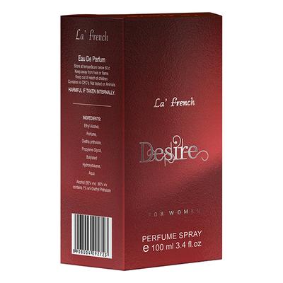 LA French DESIRE for Women Perfume Spray 100ml - Women Perfumes (Edt/Edp)