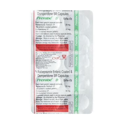 PRERABE D Capsule 10's - Ulcer/Reflux/Flatulence-Aaa