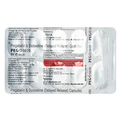 PEG D 50/20 Capsule 10's - Neuropathic Pain-Dru