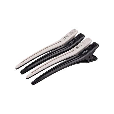 Vega Professional Premium Section Clips for Sectioning, Styling, Coloring and Makeup - (VPHSC-04) 4's - Hair Clips/Bands