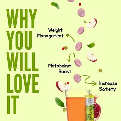 Wellbeing Nutrition Apple Cider Vinegar with the Mother and Garcinia Cambogia Weight Management, Metabolism Boost and Fat Burn - Apple Cider Vinegar - Acv