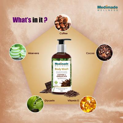 Medimade Coffee And Chocolate Body Wash (Pack of 2) 1's - Shower Gels & Body Wash