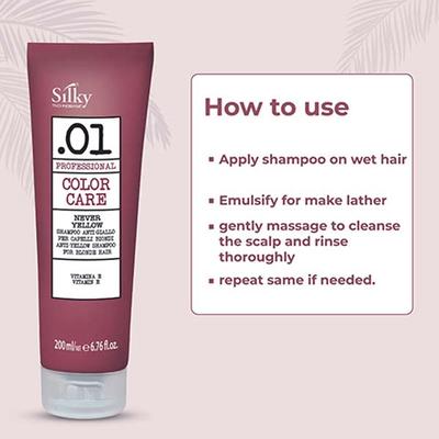 Silky Technobasics .01 Antiyellow Shampoo 200 ml - Shampoos