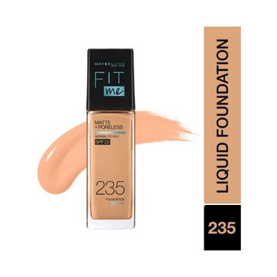 Maybelline New York Fit Me Matte+Poreless Liquid Foundation, 235 Pure Beige 30 ml - Foundation