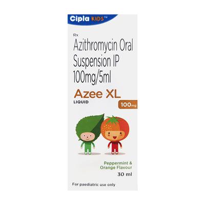AZEE XL PEPPERMINT & ORANGE FLAVOUR 100mg Liquid 30ml - Bacterial Infections-Mac