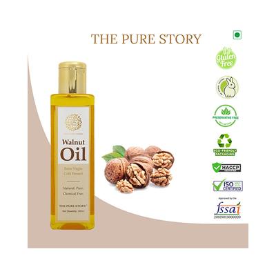 The Pure Story Walnut Oil Pure Natural Extra Virgin Cold Pressed Oils 100ml - Face Oils