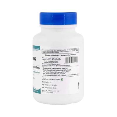 Healthvit High Absorption Magneed-G 100 Chelated Magnesium Glycinate 100mg-Tablets 60's - Calcium And Minerals